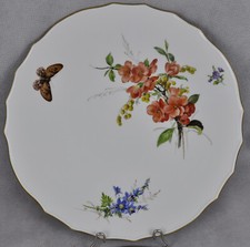 ⚔ Miśnia マイセン 邁森 Naturalistyczne malarstwo z motylem 32 cm 1. wybór ⚔ na sprzedaż  PL