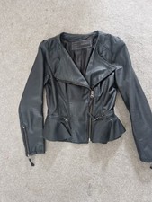 Leather jacket zara for sale  GRAVESEND