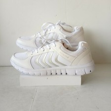 QIXING QIXP QIX No. 1 tênis feminino de couro e malha branco moda tamanho EUA 10,5  comprar usado  Enviando para Brazil