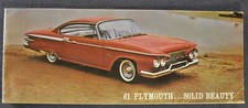 1961 plymouth brochure for sale  Olympia