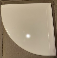 Prateleira de chuveiro de canto Questech Decor dentro do chuveiro paredes azulejos 9” polimento marfim comprar usado  Enviando para Brazil