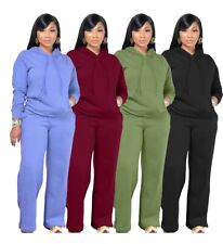 Conjunto de macacão feminino inverno quente lã macio 2 peças com capuz conjunto de joggers feminino Reino Unido comprar usado  Enviando para Brazil