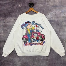 Suéter masculino vintage Betty Boop branco L original americano 1994 0054 comprar usado  Enviando para Brazil