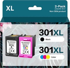 Używany, Wkłady atramentowe do HP 301 XL Deskjet 1000 2540 2050 A 3050 Envy 4500 4504 5530 na sprzedaż  Wysyłka do Poland