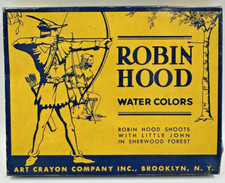 Antigo Robin Hood Cores da Água Publicidade Gráfica Estanho Vazio Ótimos Gráficos Raros! comprar usado  Enviando para Brazil