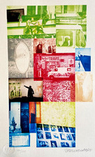 Robert rauschenberg litografia usato  Roma