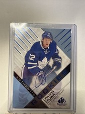 2016-17 SP Jogo Usado Autêntico Novatos Azul Connor Marrom #180 Rookie Auto RC, usado comprar usado  Enviando para Brazil