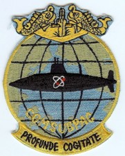 Comsubpac-Globo, Golfinhos, Sub Com Nuke Símbolo-Patch-Gato No. C5467 comprar usado  Enviando para Brazil
