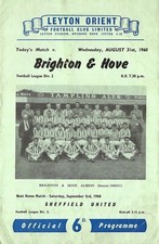 Football programme leyton for sale  FARINGDON