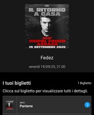 Biglietti parterre concerto usato  Milano