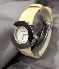 Autêntico relógio feminino Chanel mostrador branco La Ronde aço inoxidável/couro 1999 comprar usado  Enviando para Brazil
