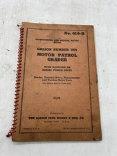 Galion Número 201 Motor Patrol Grader peças de reparo livro nº. 414-R SKU 40 comprar usado  Enviando para Brazil