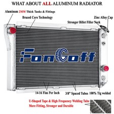 Radiador de alumínio 3 fileiras para 1984-90 Chevy Corvette 1982-02 S10 Blazer 5.7L V8 comprar usado  Enviando para Brazil