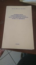 Introduzione critica bibliogra usato  Firenze