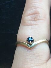 Single sapphire 9ct for sale  HOLMFIRTH