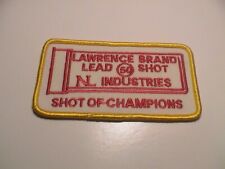 LAWRENCE SHOT OF CHAMPIONS LEAD NL IND MUNIÇÃO ESPINGARDA ESCUDO ARMA PÓLVORA PATCH comprar usado  Enviando para Brazil