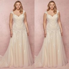 Vestidos de noiva praia boho mangas curtas plus size 2025 vestidos de noiva nova chegada comprar usado  Enviando para Brazil