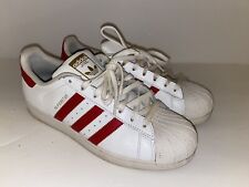 Tênis Adidas Originals Superstar Base Masculino Tamanho 9 Branco Vermelho, usado comprar usado  Enviando para Brazil