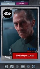 2019 Topps Star Wars Digital Card Trader LE SILVER BASE TIER 8 GRAND MOFF TARKIN comprar usado  Enviando para Brazil
