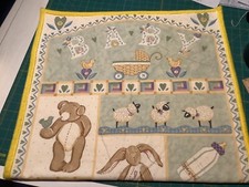 Usado, Cobertor de bebê - algodão caseiro com parte traseira amarela minky - 23” por 42” NOVO comprar usado  Enviando para Brazil