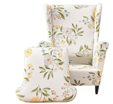 Printed floral wingback for sale  Jenks