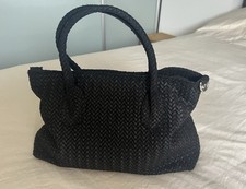 Ledertasche schwarz geflochten gebraucht kaufen  München