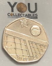 Olympic 50p tennis for sale  BASILDON