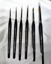 6 pincéis ROYMAC PURITY Kolinsky - Tamanhos 0, 1, 3, 4, 5 e 10 comprar usado  Enviando para Brazil