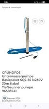Brunnen pumpe grundfos gebraucht kaufen  Erkrath