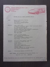 Kit de réplica Lamborghini Counttach original 1987 folheto de especificações - reprodução artesanal, usado comprar usado  Enviando para Brazil