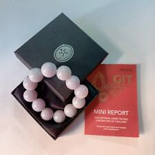 Pulsera con cuentas hecha de genuino birmano A-jade con certificado de GIT. segunda mano  Embacar hacia Mexico