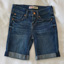 Bermuda jeans Levis Signature azul cintura ajustável - Crianças meninas tamanho 5 comprar usado  Enviando para Brazil