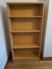 Oak veneer bookcase for sale  LONDON