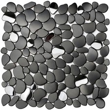 Black tile backsplash for sale  Brentwood