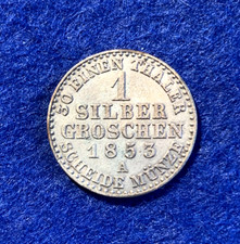 Preussen silbergroschen 1853 gebraucht kaufen  Lübeck