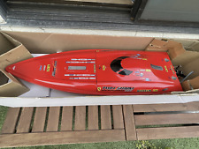 Kyosho Twin Storm 800 barco de controle remoto vermelho 37' VINTEGE RARO EM ESTOQUE comprar usado  Enviando para Brazil