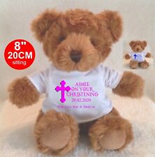 Personalised brown teddy for sale  NEWTON ABBOT