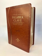 Używany, Biblia de Estudio Palabra Clave RVR 1960, Piel Marrón na sprzedaż Używany, Biblia de Estudio Palabra Clave RVR 1960, Piel Marrón na sprzedaż  Wysyłka do Poland