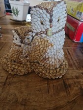 Vintage shell owl for sale  NEWMARKET