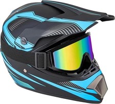 Capacetes de bicicleta CARTMAN adulto sujeira motocross ATV rosto inteiro em branco e azul GGarge, usado comprar usado  Enviando para Brazil