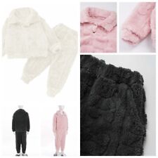 Roupa de dormir infantil conjunto grosso pijama quente roupa de dormir lã 2 peças casual comprar usado  Enviando para Brazil
