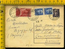 Luogotenenza cartolina intero usato  Italia