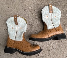 Ariat ostrich leather for sale  Saint Paul