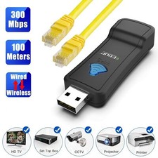 Adaptador conversor WiFi para RJ45 300 Mbps rede Ethernet ponte dongle comprar usado  Enviando para Brazil