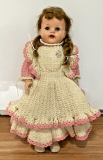 Vestido de crochê 22" VINTAGE IDEAL SAUCY WALKER DOLL PLÁSTICO OLHOS SEDUTORES comprar usado  Enviando para Brazil