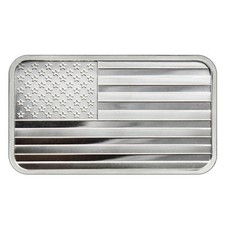 Barra de prata fina lacrada 5 onças troy bandeira americana .999 comprar usado  Enviando para Brazil