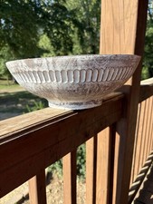 Tigela decorativa vintage de madeira com pedestal/tigela de frutas Grannycore rústica comprar usado  Enviando para Brazil