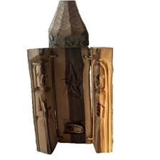 Wooden nativity folk for sale  Morris