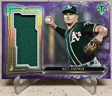 2020 Topps Triple Threads MATT CHAPMAN relíquia jumbo ametista /27, usado comprar usado  Enviando para Brazil