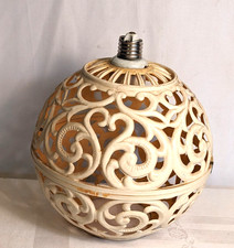 Luminária de teto vintage MCM retrô marfim plástico rígido parafuso comprar usado  Enviando para Brazil